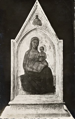 Anonimo — Anonimo fiorentino sec. XIV - Madonna dell'Umiltà; Cristo Redentore benedicente — insieme